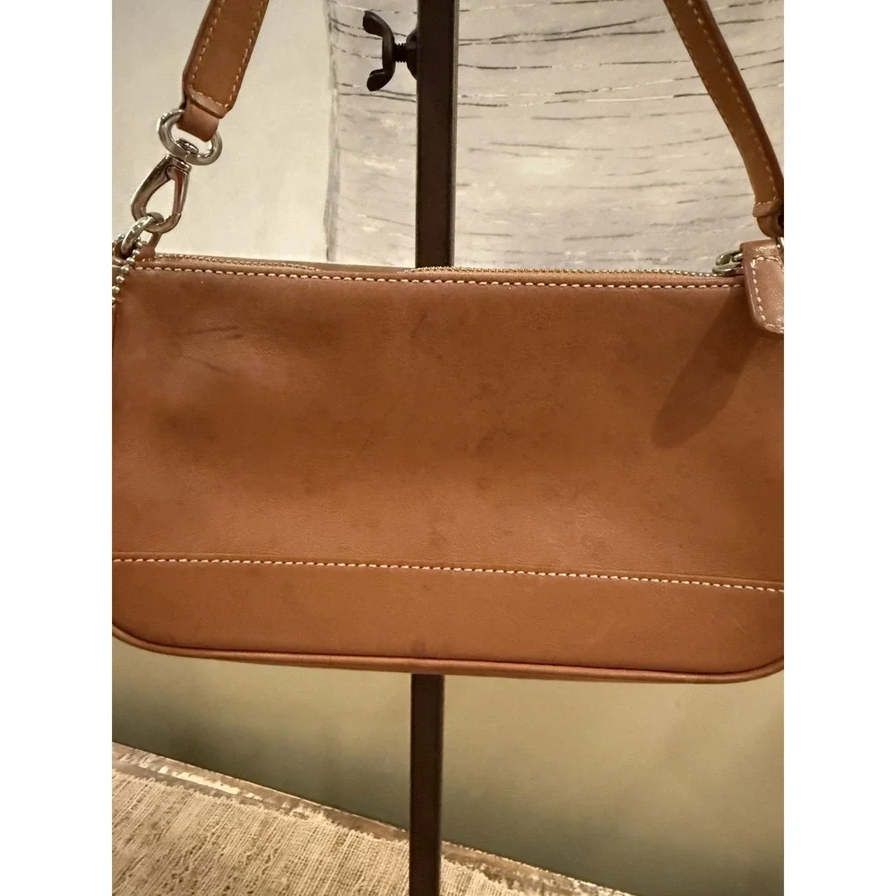 Vintage Coach Demi Hampton Leather Wear Bag Saddle Leather 7785 Shoulder Brown - Picture 7 of 16